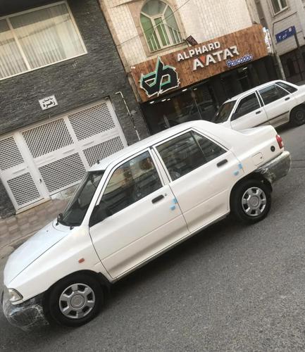 پراید مدل۹۵سفید دوگانه سوز