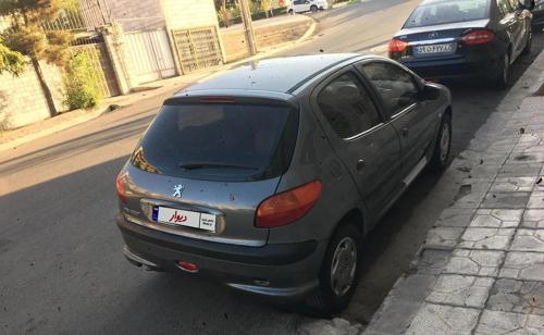 پژو 206 تیپ ٢ بی رنگ فرانسوی سالم